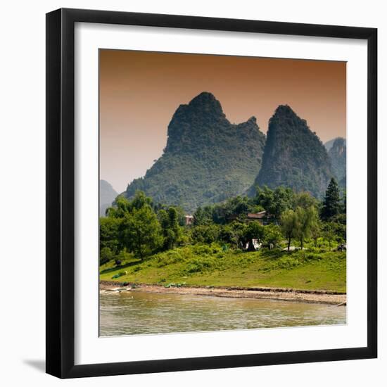 China 10MKm2 Collection - Yangshuo Li River-Philippe Hugonnard-Framed Photographic Print