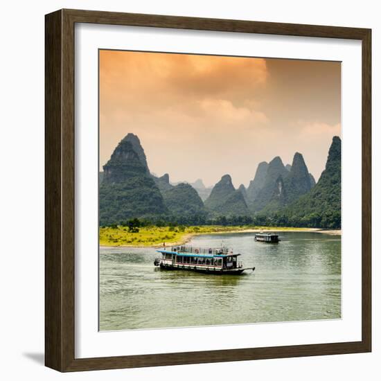 China 10MKm2 Collection - Yangshuo Li River-Philippe Hugonnard-Framed Photographic Print