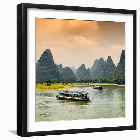 China 10MKm2 Collection - Yangshuo Li River-Philippe Hugonnard-Framed Photographic Print