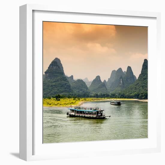 China 10MKm2 Collection - Yangshuo Li River-Philippe Hugonnard-Framed Photographic Print