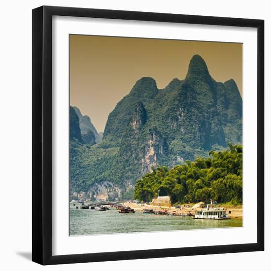 China 10MKm2 Collection - Yangshuo Li River-Philippe Hugonnard-Framed Photographic Print