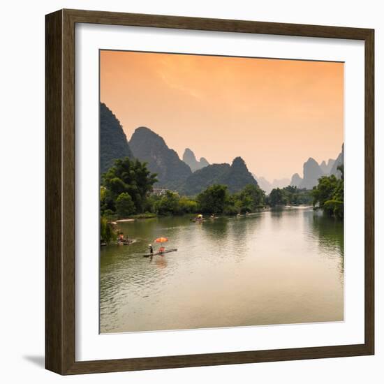 China 10MKm2 Collection - Yangshuo Li River-Philippe Hugonnard-Framed Photographic Print