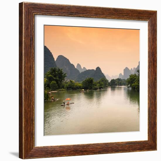 China 10MKm2 Collection - Yangshuo Li River-Philippe Hugonnard-Framed Photographic Print