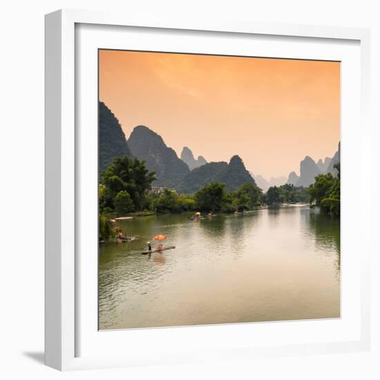 China 10MKm2 Collection - Yangshuo Li River-Philippe Hugonnard-Framed Photographic Print