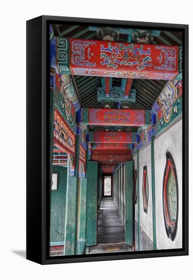 China, Beijing, Building Detail Summer Palace-Terry Eggers-Framed Premier Image Canvas