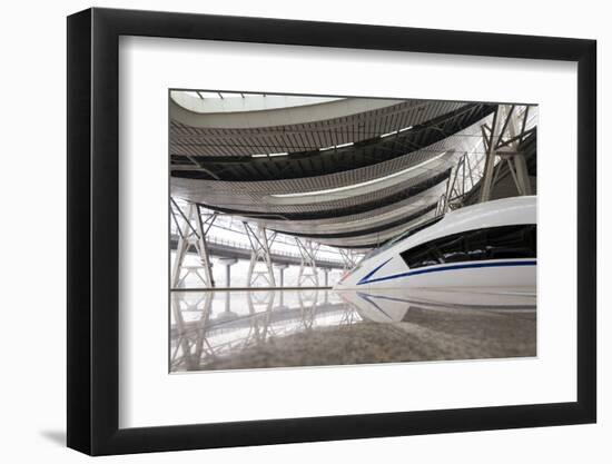 China, Beijing, Crh High Speed Railway Locomotive-Paul Souders-Framed Photographic Print