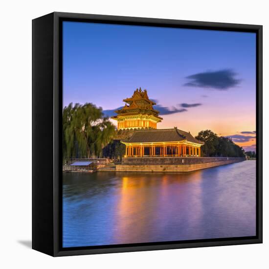 China, Beijing, Forbidden City, Palace Moat-Alan Copson-Framed Premier Image Canvas