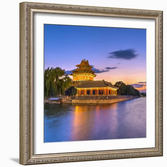 China, Beijing, Forbidden City, Palace Moat-Alan Copson-Framed Photographic Print