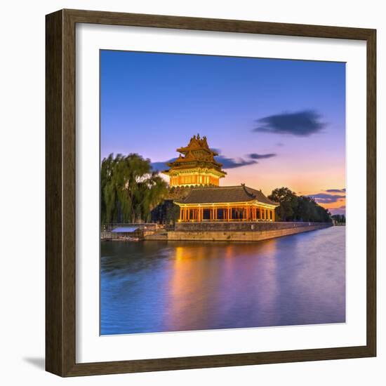 China, Beijing, Forbidden City, Palace Moat-Alan Copson-Framed Photographic Print