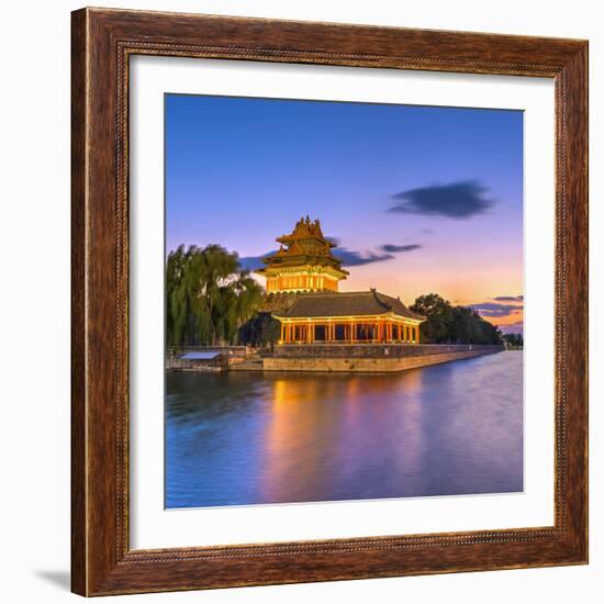 China, Beijing, Forbidden City, Palace Moat-Alan Copson-Framed Photographic Print