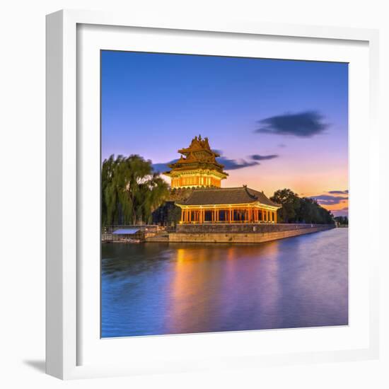 China, Beijing, Forbidden City, Palace Moat-Alan Copson-Framed Photographic Print