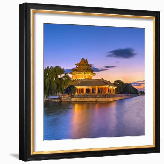 China, Beijing, Forbidden City, Palace Moat-Alan Copson-Framed Photographic Print