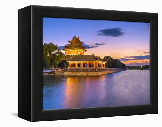 China, Beijing, Forbidden City, Palace Moat-Alan Copson-Framed Premier Image Canvas