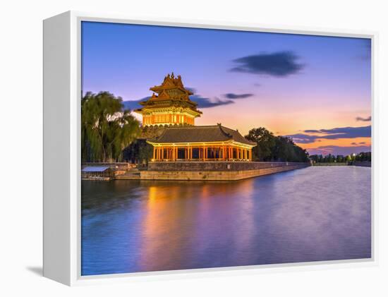 China, Beijing, Forbidden City, Palace Moat-Alan Copson-Framed Premier Image Canvas