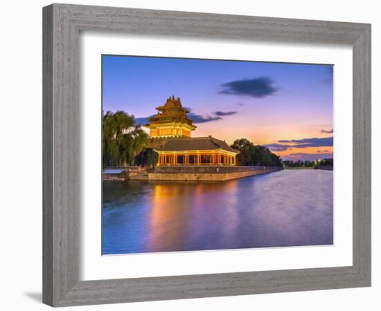 China, Beijing, Forbidden City, Palace Moat-Alan Copson-Framed Photographic Print