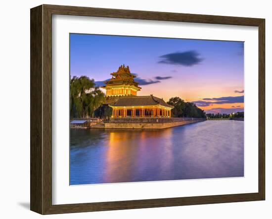 China, Beijing, Forbidden City, Palace Moat-Alan Copson-Framed Photographic Print