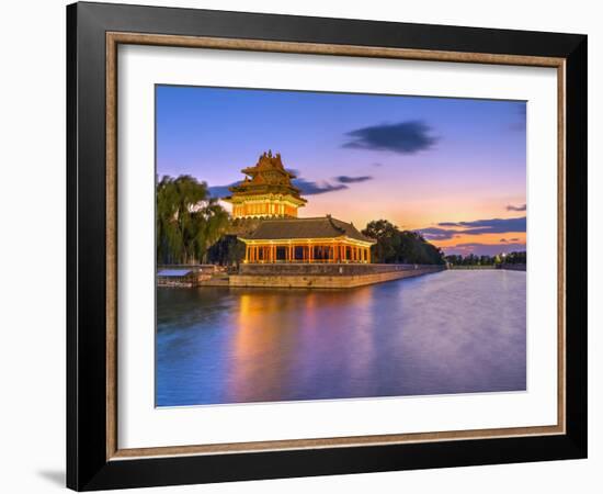 China, Beijing, Forbidden City, Palace Moat-Alan Copson-Framed Photographic Print