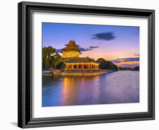 China, Beijing, Forbidden City, Palace Moat-Alan Copson-Framed Photographic Print