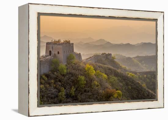 China, Beijing Municipality, Miyun County, Great Wall of China (Unesco World Heritage Site)-Alan Copson-Framed Premier Image Canvas