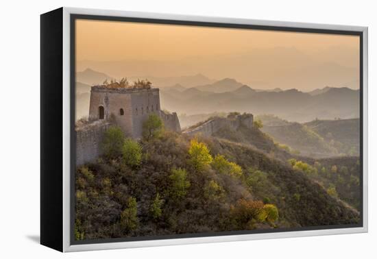 China, Beijing Municipality, Miyun County, Great Wall of China (Unesco World Heritage Site)-Alan Copson-Framed Premier Image Canvas