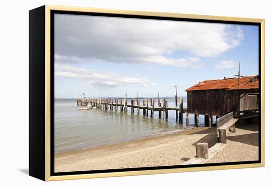 China Camp Pier-Lance Kuehne-Framed Premier Image Canvas