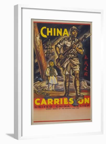 China Carries On-null-Framed Art Print