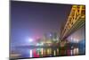 China, Chongqing, Dongshuimen Bridge Above Yangtze River-Paul Souders-Mounted Photographic Print