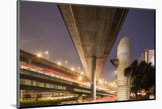China, Chongqing, Overhead Expressways on Autumn Evening-Paul Souders-Mounted Photographic Print