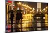 China, Chongqing, Pedestrians Walking with Umbrellas Along the Street-Paul Souders-Mounted Photographic Print