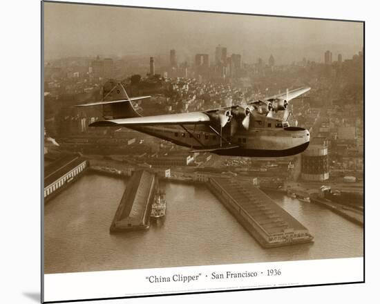 China Clipper, San Francisco, California, 1936-Clyde Sunderland-Mounted Art Print