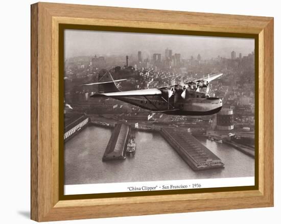 China Clipper, San Francisco, California, 1936-Clyde Sunderland-Framed Stretched Canvas