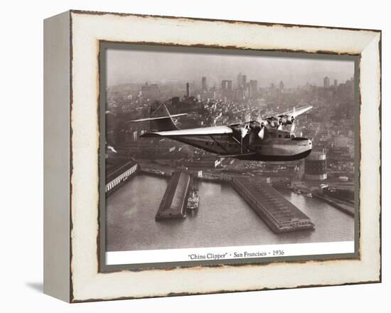 China Clipper, San Francisco, California, 1936-Clyde Sunderland-Framed Stretched Canvas