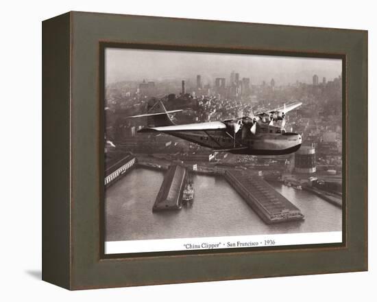 China Clipper, San Francisco, California, 1936-Clyde Sunderland-Framed Stretched Canvas