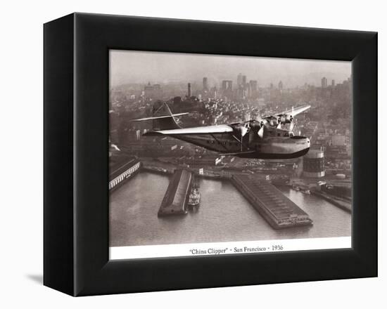 China Clipper, San Francisco, California, 1936-Clyde Sunderland-Framed Stretched Canvas