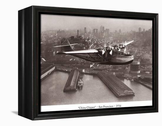 China Clipper, San Francisco, California, 1936-Clyde Sunderland-Framed Stretched Canvas