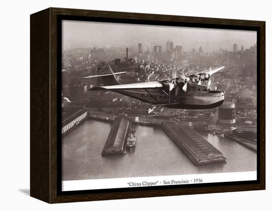 China Clipper, San Francisco, California, 1936-Clyde Sunderland-Framed Stretched Canvas