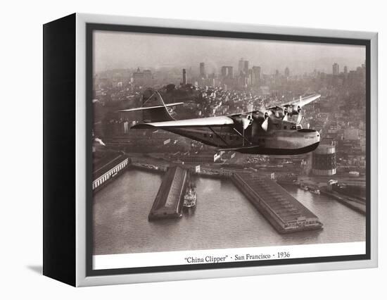 China Clipper, San Francisco, California, 1936-Clyde Sunderland-Framed Stretched Canvas