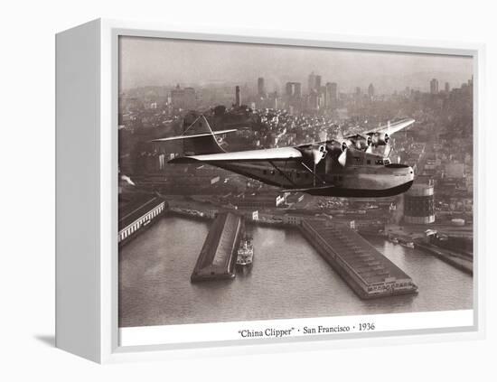 China Clipper, San Francisco, California, 1936-Clyde Sunderland-Framed Stretched Canvas