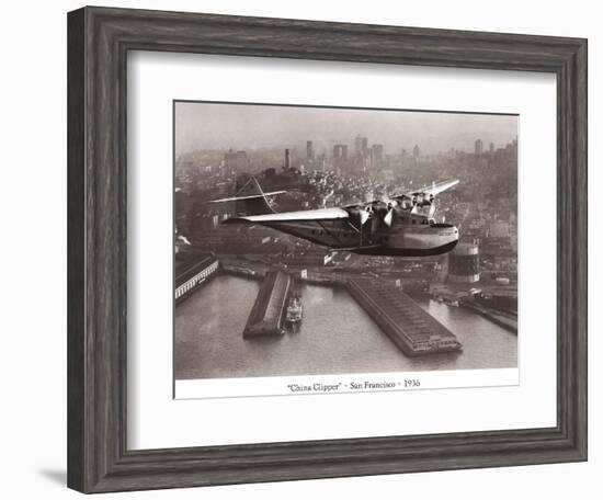 China Clipper, San Francisco, California, 1936-Clyde Sunderland-Framed Art Print