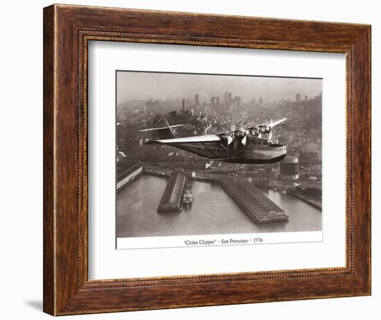 China Clipper, San Francisco, California, 1936-Clyde Sunderland-Framed Art Print