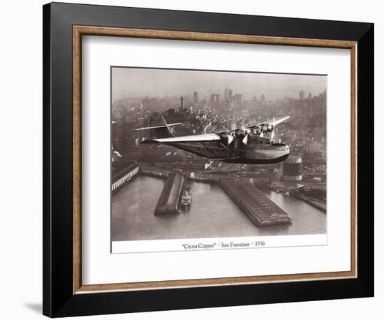 China Clipper, San Francisco, California, 1936-Clyde Sunderland-Framed Art Print