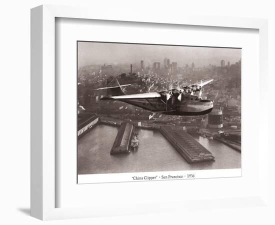 China Clipper, San Francisco, California, 1936-Clyde Sunderland-Framed Art Print