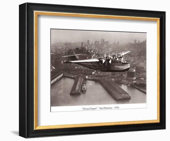 China Clipper, San Francisco, California, 1936-Clyde Sunderland-Framed Art Print