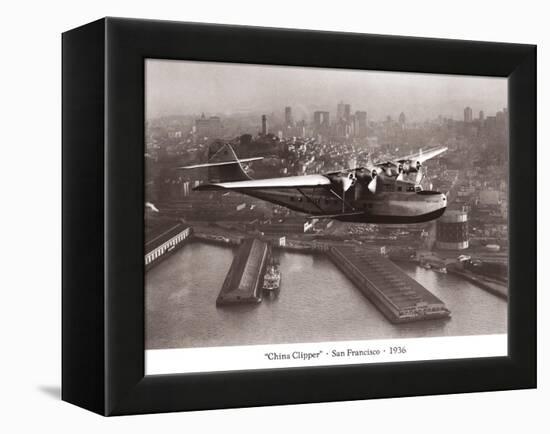 China Clipper, San Francisco, California, 1936-Clyde Sunderland-Framed Stretched Canvas