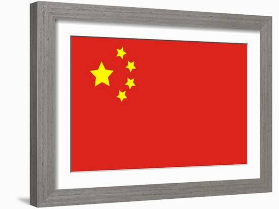 China Flag-AAAAAA-Framed Art Print