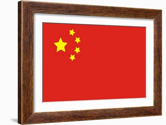 China Flag-AAAAAA-Framed Art Print