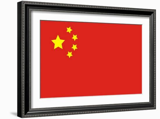 China Flag-AAAAAA-Framed Art Print