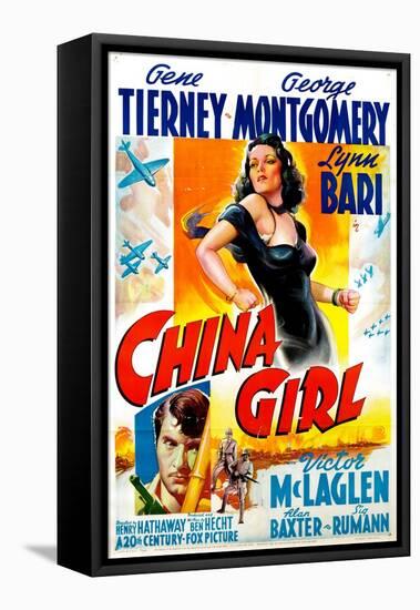 China Girl, Gene Tierney, George Montgomery, 1942-null-Framed Stretched Canvas