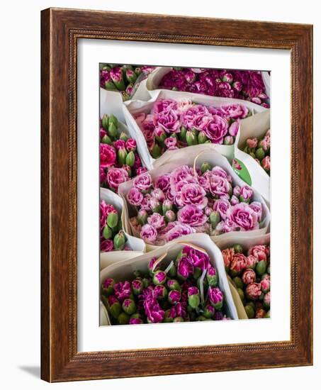 China, Hong Kong. Flower market.-Julie Eggers-Framed Photographic Print