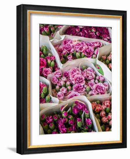 China, Hong Kong. Flower market.-Julie Eggers-Framed Photographic Print